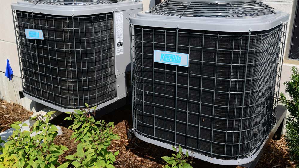 Two HVAC units